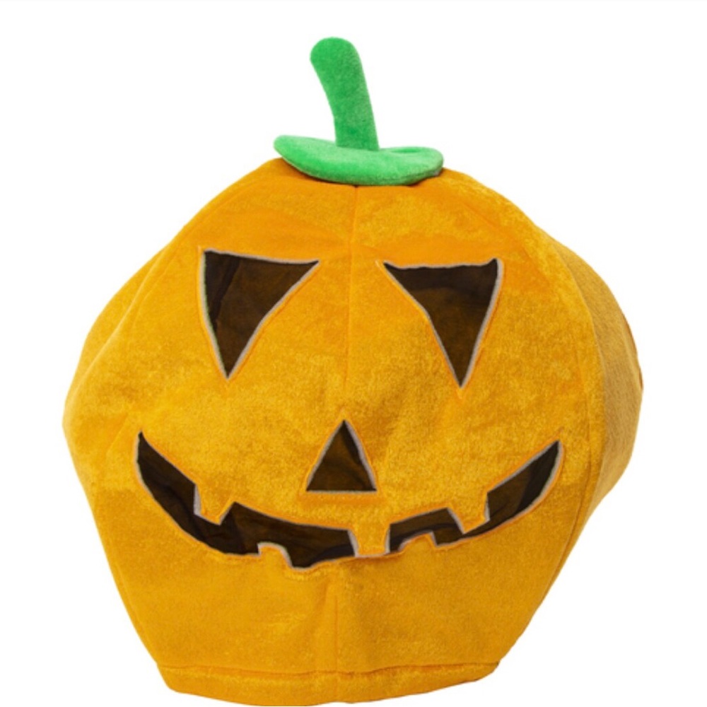 NWT Halloween Pumpkin mask Jack O’ Lantern Pullover Soft Halloween Costume
